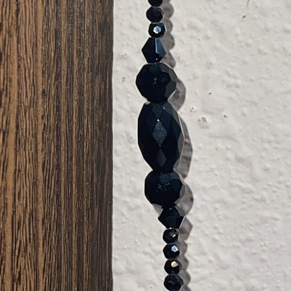 W.H.B.M Black Faceted beaded 36” Necklace - Picture 14 of 16